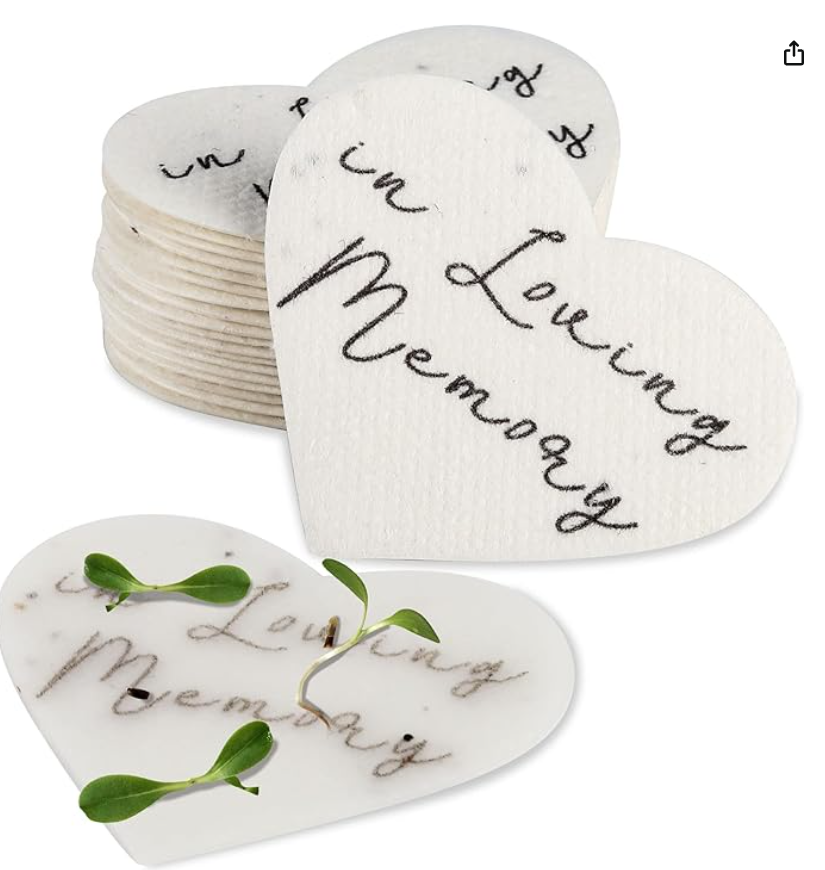 Ezoon Plantable Wildflower Seed Paper Hearts 50 heart